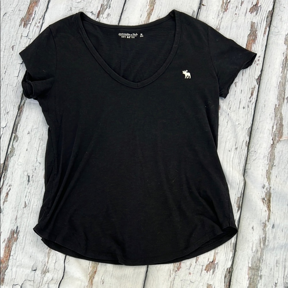 Abercrombie & Fitch Women's Black Short Sleeve Tee